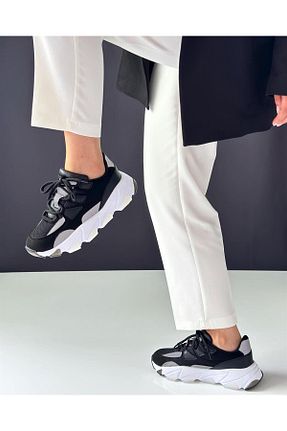 کفش اسنیکر مشکی زنانه بند دار Zuum - کد 733611553