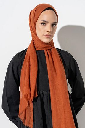 شال قهوه ای زنانه پلی استر JAWEL - کد 771678281