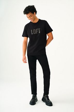 شلوار اسپرت مشکی مردانه Loft - کد 930426446