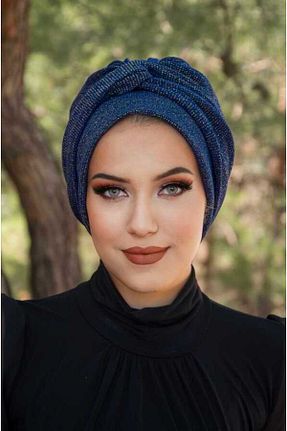 کلاه شنای حجاب سرمه ای زنانه Aişe Tesettür - کد 871358828