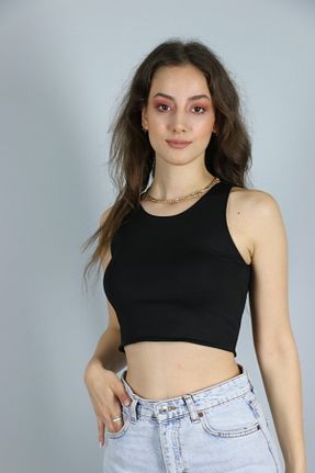 بادی مشکی زنانه یقه دوچرخه BERİLLE - کد 871372128