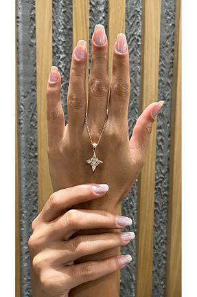 گردنبند نقره صورتی زنانه 925 عیار MODASTE GÜMÜŞ - کد 849073522