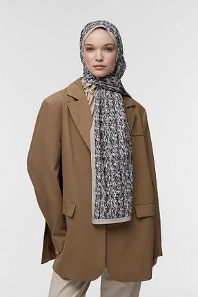 شال مشکی زنانه کرپ Qef - کد 871386343