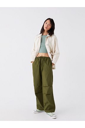شلوار سبز زنانه پنبه ای LC Waikiki - کد 751579022