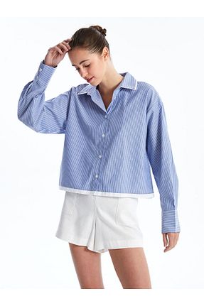 پیراهن آبی زنانه Relaxed LC Waikiki - کد 897107148