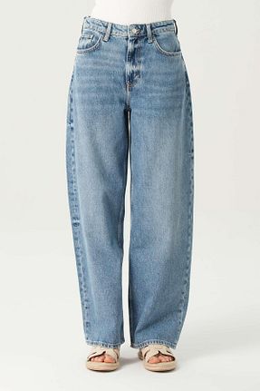 شلوار جین آبی زنانه پاچه زیپ دار CROSS JEANS - کد 841251753
