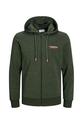 سوئیشرت خاکی مردانه ساده Jack & Jones - کد 871385810