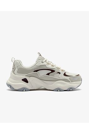 کفش اسنیکر بژ زنانه بند دار Skechers - کد 871488431