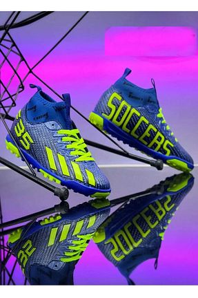 کفش فوتبال چمن مصنوعی آبی زنانه پلاستیک AlbiShoes - کد 864727623