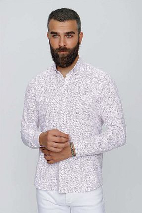 پیراهن سفید مردانه اسلیم فیت Efor - کد 646904407