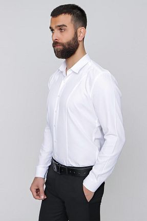 پیراهن سفید مردانه اسلیم فیت Efor - کد 302381275