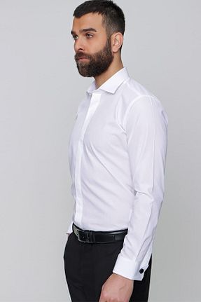 پیراهن سفید مردانه اسلیم فیت Efor - کد 302379427