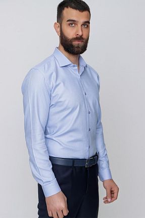 پیراهن آبی مردانه رگولار Efor - کد 646904432