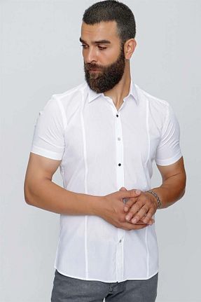 پیراهن سفید مردانه رگولار Efor - کد 646904382
