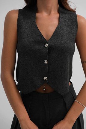بلوز طوسی زنانه ساده Butik - کد 871413966