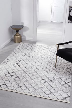 فرش طوسی پلی استر Melaris Halı - کد 870094455