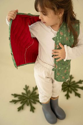 جلیقه سبز بچه گانه تنگ Kirazkids - کد 871051728