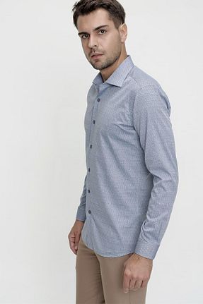 پیراهن طوسی مردانه رگولار Efor - کد 177025436