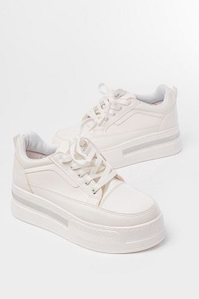 کفش پیاده روی سفید زنانه چرم مصنوعی infon shoes creation - کد 871526357