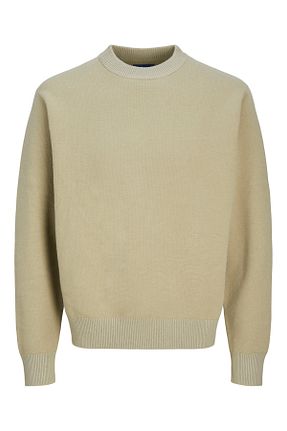 پلیور قهوه ای مردانه Saç Örgü Jack & Jones - کد 871443776