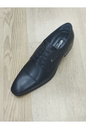 کفش کلاسیک مشکی مردانه چرم خالص LİCCAS - کد 862775274