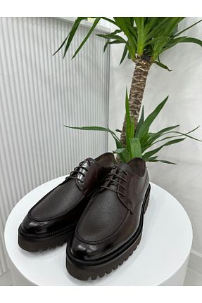 کفش کژوال قهوه ای مردانه چرم خالص Klay Shoes - کد 871221202