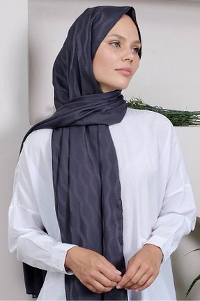 شال طوسی زنانه Kesik Elyaf m moon scarf - کد 869801217