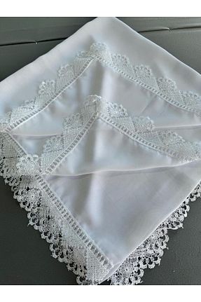 شال سفید زنانه شیفون TUTUYA TEXTIL - کد 871519446