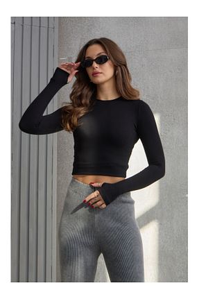 بادی مشکی زنانه یقه دوچرخه Elif Özbey Butik - کد 871532727