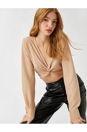 بلوز نباتی زنانه ساده Koton - کد 364078884