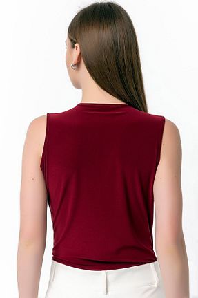 بلوز زرشکی زنانه ساده Vivika - کد 871544165