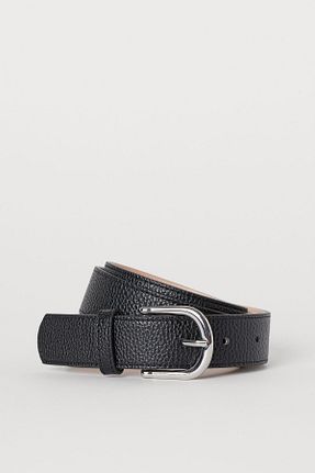 کمربند مشکی زنانه چرم مصنوعی H&M - کد 871580605