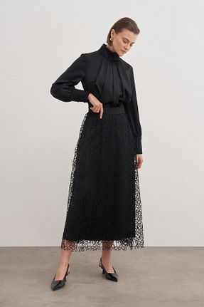 دامن حجاب مشکی زنانه رگولار Aker - کد 871581821