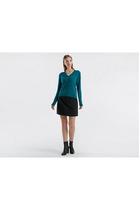 پلیور سبز زنانه ساده United Colors of Benetton - کد 871625025