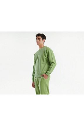 سوئیشرت سبز مردانه ساده United Colors of Benetton - کد 871625230