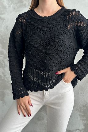 پلیور مشکی زنانه ساده macharel jeans - کد 720926640