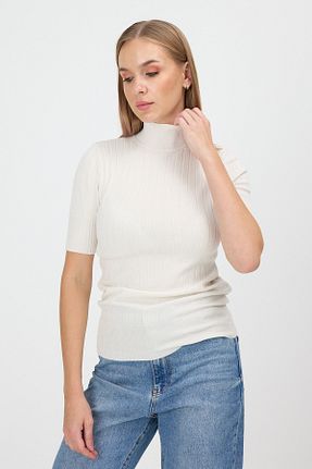 پلیور نباتی زنانه Straight VİOLETTE - کد 871369386