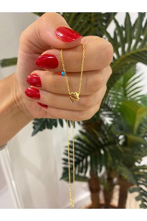 گردنبند نقره طلائی زنانه 925 عیار bestmysilver - کد 871630406