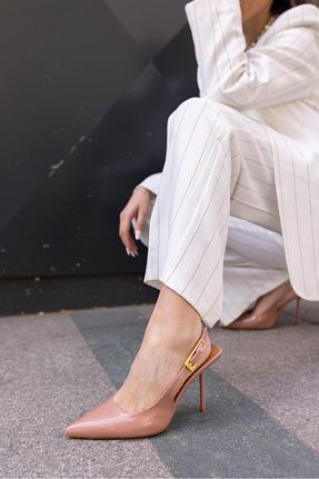 کفش مجلسی صورتی زنانه چرم لاکی carweza - کد 807808970