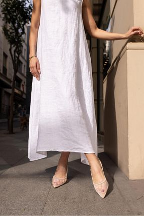 کفش مجلسی بژ زنانه پارچه ای carweza - کد 831918009