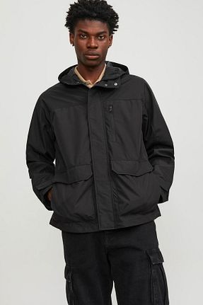 کاپشن مشکی مردانه Straight Jack & Jones - کد 871652322