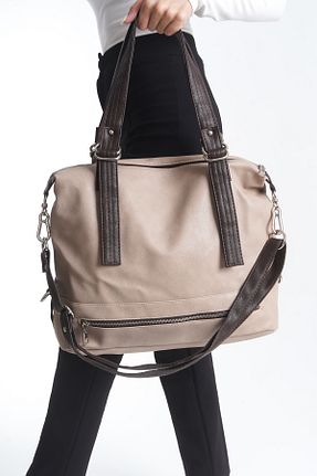 کیف دوشی بژ زنانه چرم مصنوعی Solo Bag - کد 871660479