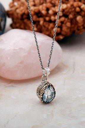 گردنبند نقره سفید زنانه 925 عیار Sümer Telkari - کد 39577321