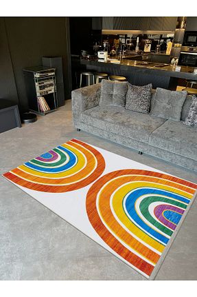 فرش رنگی قابل شستشو Rugs Modern Halı - کد 871697502