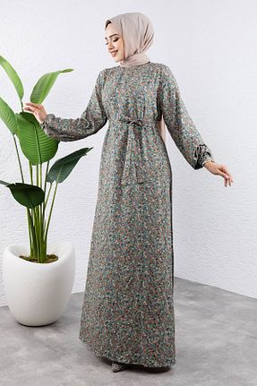 لباس حجاب سبز زنانه رگولار Tesettür Dünyası - کد 871660356