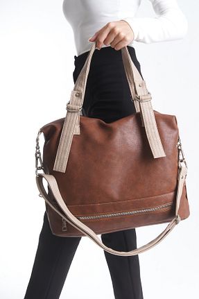 کیف دوشی قهوه ای زنانه چرم مصنوعی Solo Bag - کد 871660497