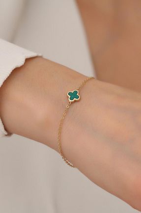 دستبند طلا زرد زنانه 14 عیار Bayar Gold - کد 376422732