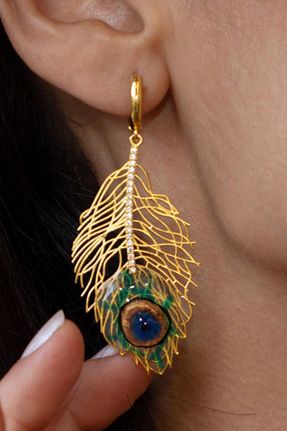 گوشواره طلا زرد زنانه 14 عیار Bayar Gold - کد 62618523
