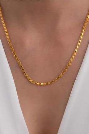 گردنبند طلا زرد زنانه 14 عیار Bayar Gold - کد 97591773