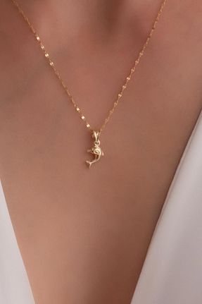 گردنبند طلا زرد زنانه 14 عیار Bayar Gold - کد 119974028
